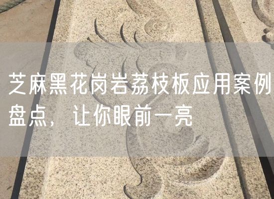 芝麻黑花崗巖荔枝板應用案例盤(pán)點(diǎn)，讓你眼前一亮