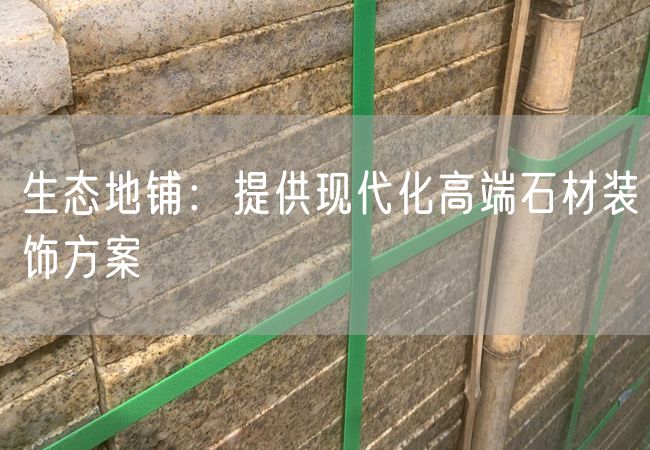 生態(tài)地鋪：提供現代化高端石材裝飾方案