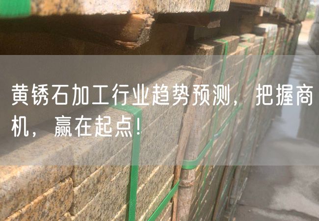 黃銹石加工行業(yè)趨勢預測，把握商機，贏(yíng)在起點(diǎn)！