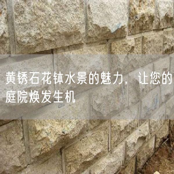 黃銹石花缽水景的魅力，讓您的庭院煥發(fā)生機