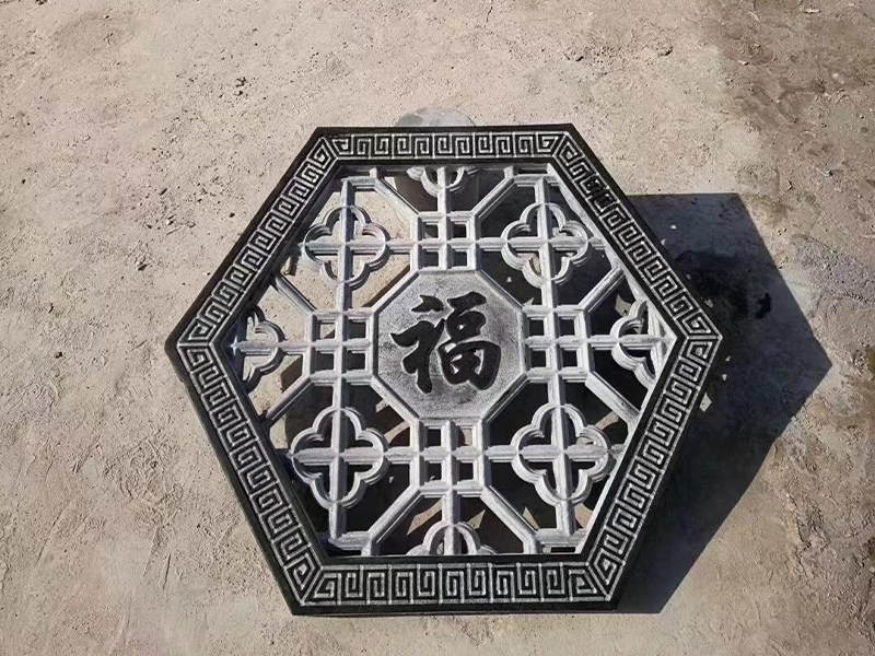石材雕刻字，雕刻景墻地板及迎門(mén)墻福字等雕刻工藝